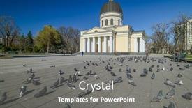  Presentation with virus - Amazing presentation design having chisinau-moldova-march-16-2020 backdrop and a gray colored foreground