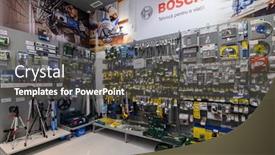  Presentation with power tools - Presentation theme featuring chisinau-moldova-may-2020-panorama background and a dark gray colored foreground