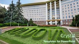  Presentation with europe moldova - Amazing slide deck having chisinau-republic-of-moldova-eastern backdrop and a tawny brown colored foreground