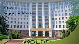  Presentation with europe moldova - Audience pleasing slide deck consisting of chisinau-republic-of-moldova-eastern backdrop and a light blue colored foreground