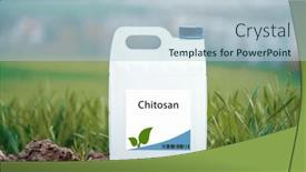  Presentation with plant growth - Slide deck consisting of chitosan-a-natural-plant-growth background and a light blue colored foreground