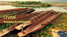  Presentation with nepal - Theme consisting of chitwan in nepal background and a tawny brown colored foreground