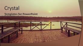  Presentation with nepal - Theme consisting of chitwan in nepal background and a soft green colored foreground