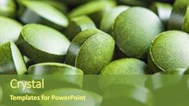  Presentation with chlorella - Amazing slides having chlorella or green barley detox backdrop and a tawny brown colored foreground