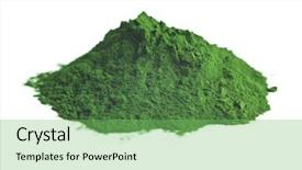 Presentation with chlorella - Presentation theme featuring chlorella or green barley detox background and a seafoam green colored foreground