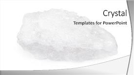  Presentation with mineral - PPT theme with chloride - piece of salt composed mineral background and a white colored foreground