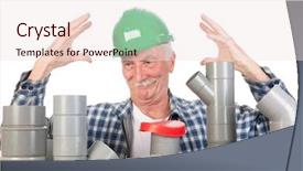  Presentation with pvc - PPT layouts enhanced with chloride - plumber confused by assortment pvc background and a lemonade colored foreground