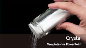  Presentation with salt food - Audience pleasing slides consisting of chloride - spice food seasoning - white backdrop and a wine colored foreground