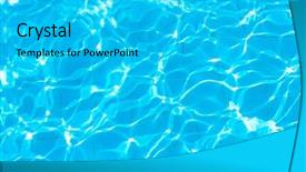  Presentation with abstract blue texture - Beautiful slide deck featuring chlorine - abstract colors blue texture backdrop and a cyan colored foreground