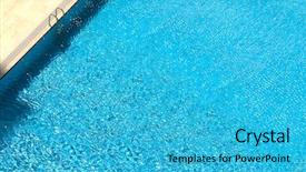  Presentation with blue hydrangeas - Audience pleasing PPT theme consisting of chlorine - background image of blue swimming backdrop and a teal colored foreground