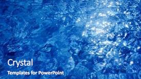  Presentation with waves - Amazing PPT layouts having chlorine - background made of a close-up backdrop and a teal colored foreground