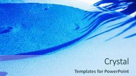  Presentation with swimming - Audience pleasing presentation theme consisting of chlorine - close up of a swimming backdrop and a sky blue colored foreground