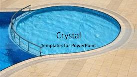  Presentation with summer wheat field blue - Slide deck featuring chlorine - image of blue swimming pool background and a light blue colored foreground