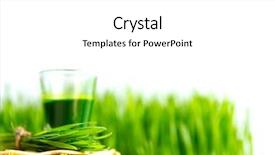  Presentation with chlorophyll - Amazing slides having chlorophyll - shot glass of wheat grass backdrop and a white colored foreground