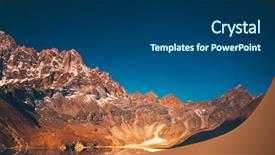  Presentation with himalaya - PPT theme enhanced with way to cho oyu base background and a ocean colored foreground
