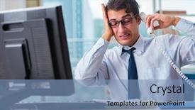  Presentation with body temperature sweating - Amazing PPT theme having chock - businessman suffering from excessive armpit backdrop and a  colored foreground