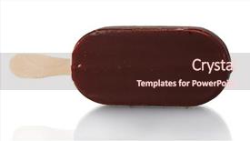  Presentation with chocolate ice cream - PPT layouts consisting of chock - one chocolate vanilla ice cream background and a wine colored foreground