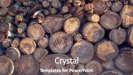  Presentation with wood - Slides enhanced with chock - thematic background with sawn wood background and a gray colored foreground