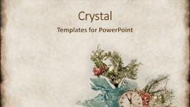  Presentation with vintage christmas - PPT theme consisting of chock - vintage background with christmas decorations background and a lemonade colored foreground