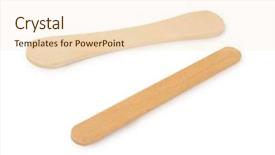  Presentation with pastrie ice cream - Colorful slides enhanced with chock - wooden ice cream sticks backdrop and a  colored foreground