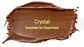  Presentation with ice cream food truck - Presentation featuring food background for your design background and a tawny brown colored foreground