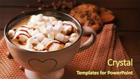  Presentation with chocolate hills bohol - PPT layouts having choco drink - mug of hot chocolate background and a tawny brown colored foreground