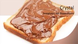  Presentation with chocolate - Colorful PPT theme enhanced with toast with chocolate backdrop and a coral colored foreground