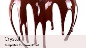  Presentation with syrup - Presentation featuring choco drink - chocolate in the form background and a lemonade colored foreground