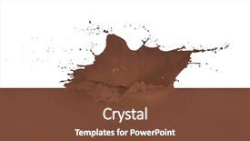  Presentation with chocolate splash - Slide set with choco drink - chocolate milk splash isolated background and a  colored foreground