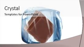  Presentation with white chocolate - Colorful slide set enhanced with choco drink - ice chocolate over white background backdrop and a white colored foreground