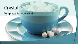  Presentation with hot pink white - Colorful presentation enhanced with choco drink - mug of hot chocolate backdrop and a  colored foreground