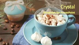  Presentation with olive tree branch ripe - Beautiful PPT layouts featuring choco drink - mug of hot chocolate backdrop and a  colored foreground