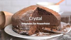  Presentation with chocolate - Audience pleasing slide deck consisting of chocoate - home made chocolate pie backdrop and a  colored foreground