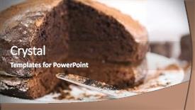  Presentation with chocolate - Presentation enhanced with chocoate - home made chocolate pie background and a  colored foreground