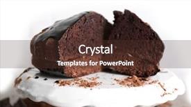  Presentation with baseball home plate - Colorful slide deck enhanced with chocoate - home made chocolate pie backdrop and a  colored foreground