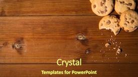  Presentation with oat - Colorful slide deck enhanced with chocolate ads - baking cooking holidays and food backdrop and a  colored foreground