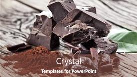  Presentation with cocoa bean - Amazing presentation theme having chocolate-and-cocoa-bean-over backdrop and a tawny brown colored foreground