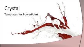  Presentation with chocolate milk - Theme with plastic mulch - compacted carboard waste for recycling background and a  colored foreground.