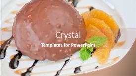  Presentation with almond - Audience pleasing presentation theme consisting of chocolate-and-orange-croissant backdrop and a coral colored foreground