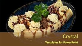  Presentation with chocolate ice cream - Slides having chocolate-and-vanilla-ice-cream background and a red colored foreground