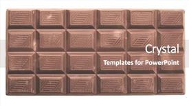  Presentation with chocolate milk - Presentation theme enhanced with viande - chocolate bar close up milk background and a coral colored foreground