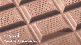  Presentation with chocolate milk - Beautiful presentation theme featuring viande - chocolate bar close up milk backdrop and a coral colored foreground