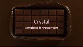  Presentation with hot chocolate - Presentation theme with chocolate-bar-in-dark-hot background and a  colored foreground