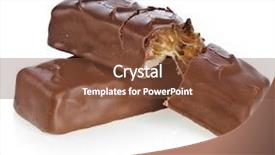  Presentation with white chocolate - Cool new slides with candy bars - chocolate bar with caramel isolated backdrop and a tawny brown colored foreground