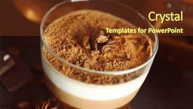  Presentation with dessert - Slide set with  background and a  colored foreground