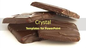  Presentation with chocolate biscuits - Audience pleasing PPT layouts consisting of chocolate biscuits isolated backdrop and a tawny brown colored foreground