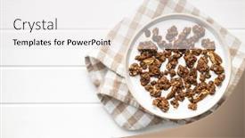  Presentation with chocolate milk - Audience pleasing PPT theme consisting of chocolate-breakfast-cereal-morning-granola backdrop and a white colored foreground