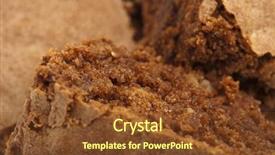  Presentation with extreme - PPT theme having chocolate browney pieces texture extreme background and a  colored foreground