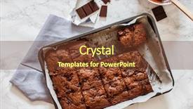  Presentation with chocolate - Cool new theme with food brownies - chocolate brownie backdrop and a tawny brown colored foreground