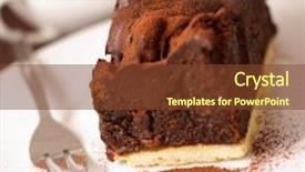  Presentation with chocolate dessert - Beautiful presentation theme featuring chocolate cake piece of cake on a plate sweet food sweet dessert brown bakcground close up backdrop and a tawny brown colored foreground